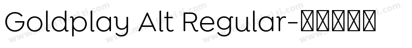 Goldplay Alt Regular字体转换
